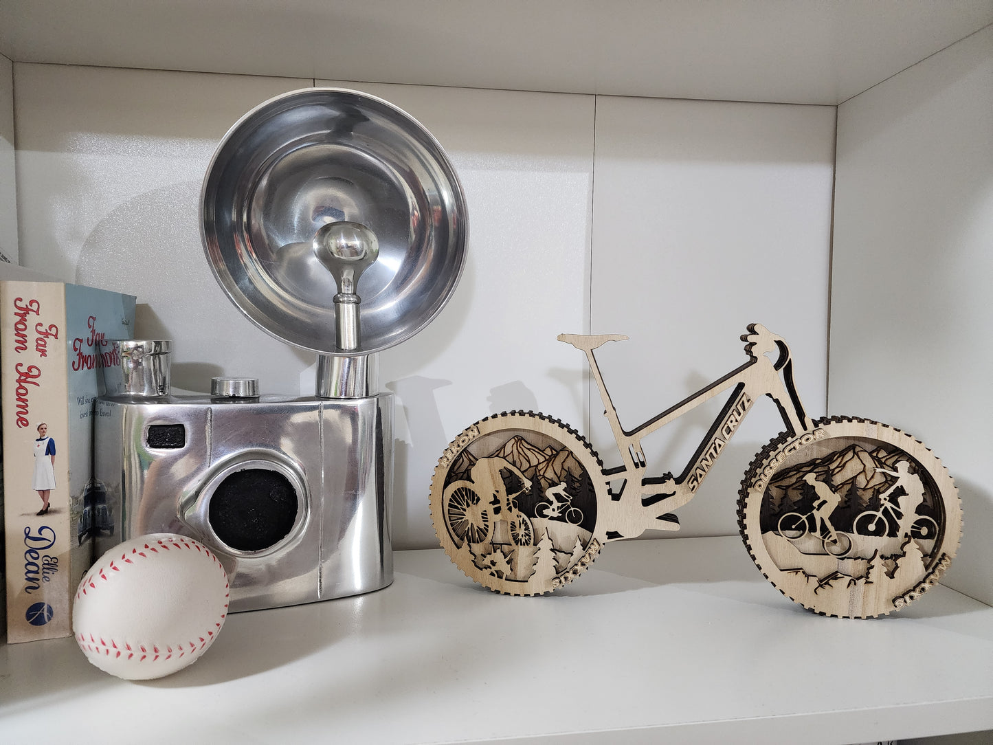 Wooden Mountain Bike Decor (11"x6" )